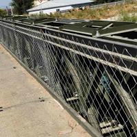 Temporary Bailey Bridge Army Galvanized Surface Adjustable Durable Lightweight