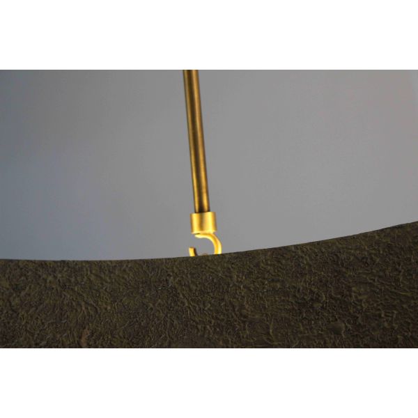 Chandelier à plafond de cristal en chrome poli