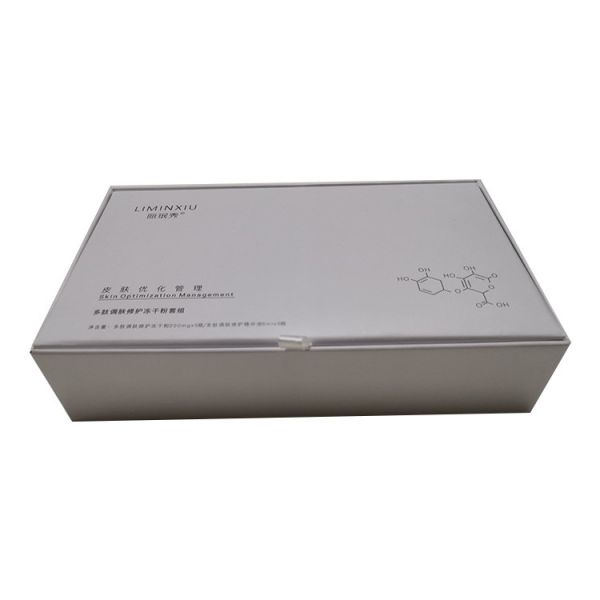 Custom 10 Pack Large White Skincare Packaging Gift Box For Repairing Serum