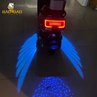 Azul Vermelho Branco 12V Alumínio Ângulo Ala de Motocicleta LED Luz Exterior