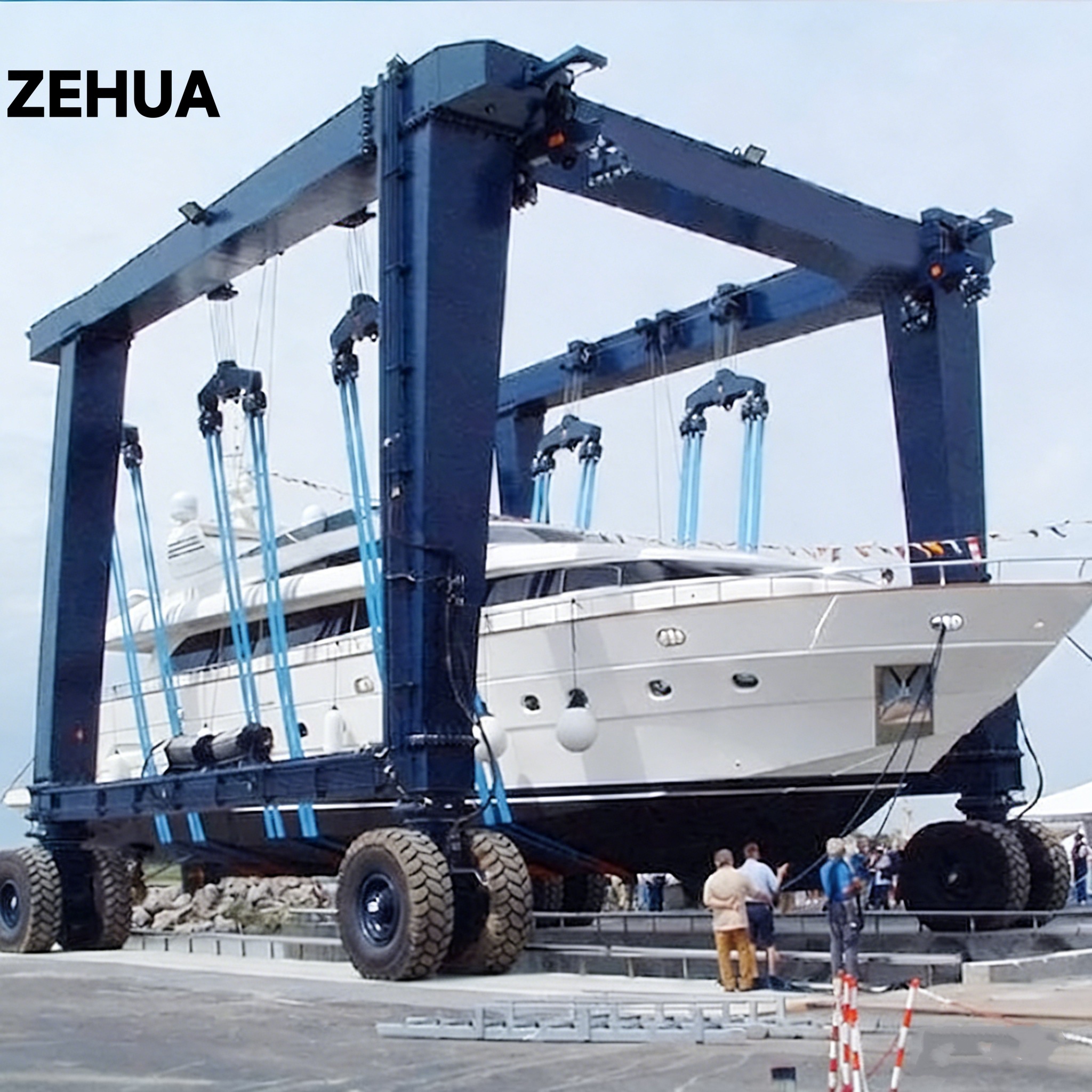 Hydraulic Boat Lift  Floating Yacht Hoist for Marina and Dock Use100t 150t 200t 300t 100 t 150 t 200 t 300 t