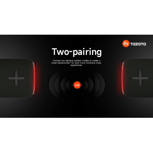 TAZATA FUN 300 IPX7 Waterproof Portable Bluetooth Speaker With 10m Range TWS 5000mAh Battery