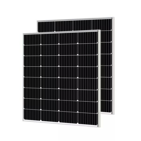 100W Efficiency Glass Solar Module Mono Solar Cell Strong 20V For LED Light