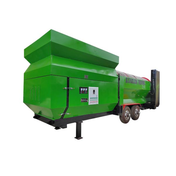 6200 KG Capacity Rotary Drum Trommel Screen for Circular Vibrated Soil Compost Machine