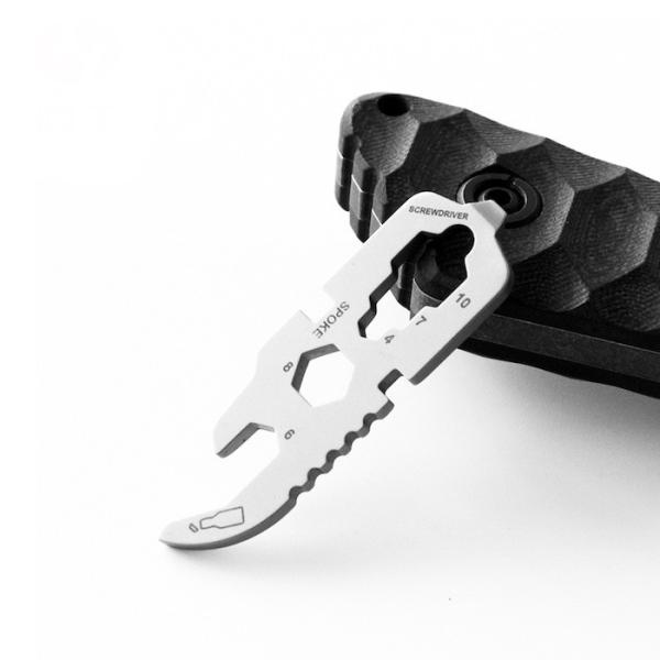420 Stainless Steel 60MM Multi-Purpose EDC Tool Card Precision Sandblasting Silver Metal Bottle Opener