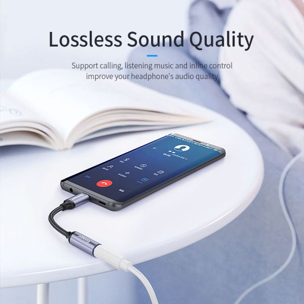 Essager USB Type C To 3.5mm Jack Aux Audio Headphone Adapter