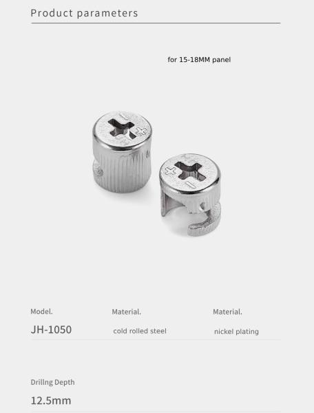 Easy Assemble Mini Cam Lock Furniture Fittings Cam Nut Connector