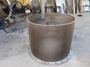 下水処理で使用されるV字ワイヤーステンレス鋼304スクリーンパイプ