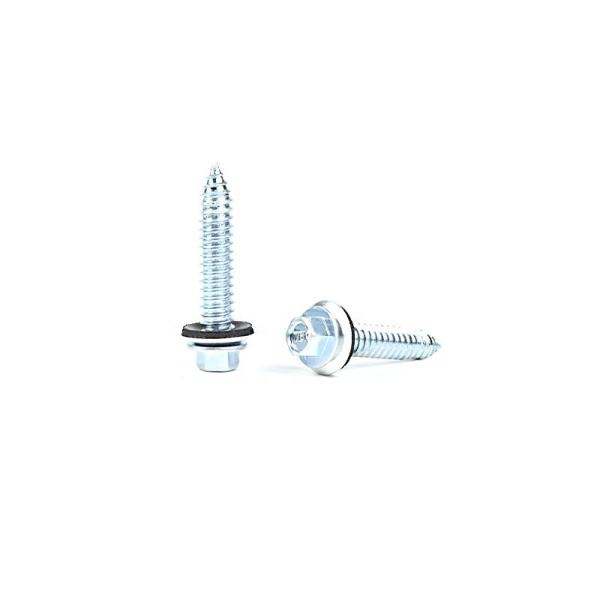 Self Drilling Self Tapping Screws With EPDM Washer For Sheet Metal Customized Support