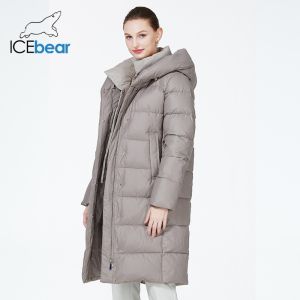 Length 100cm To 107cm Long Warm Winter Coats Ladies Winter Jackets With Inner Flap