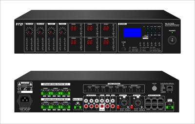 6*120W Audio Matrix Amplifier 6 Channel Pa System Set 70dB S/ N Ratio