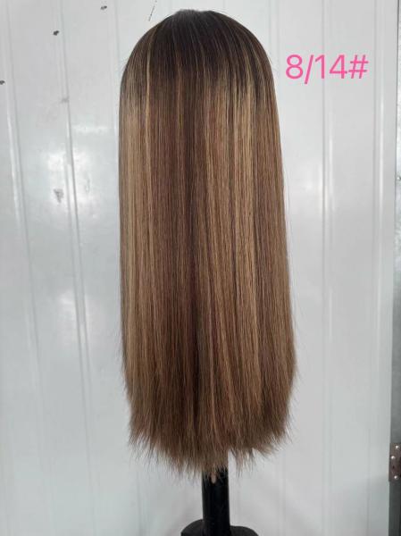 Wholesale stunning ombre color Russian European uprocessed human hair silk Jewish wig