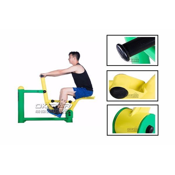 outdoor gym equipment steel based zinc powder coating Rider-OK-J02D