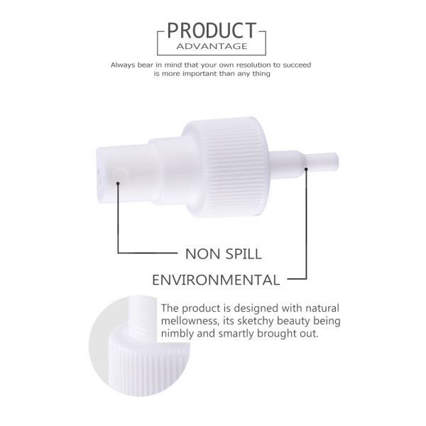 Plastic fine mist sprayer smooth or ribbed 0.24cc 20/410 24/410 SR-613