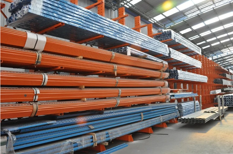 Industrial Long Pipe Cantilever Storage Rack Adjustable Multilayer Custom Size