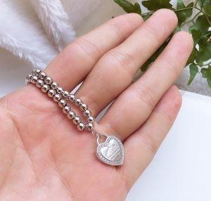 Gold Plated 925 Sterling Silver Neckalce Jewelry Pendant Heart Charm