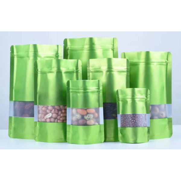 Colorful Zipper Aluminium Foil Stand Up Pouch Metalized Polyester Pouches