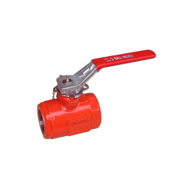 Oilfield Threaded Ball Valve Manifold Control Valve A216 WCB Oil Patch Ball Valve