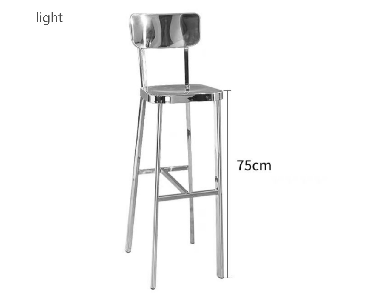 Height Adjustable ESD Lab Chairs Stainless Steel Science Lab Bar Stools Rust Proof