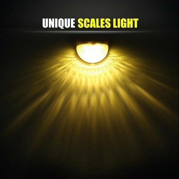 Good Price Waterproof LED Solar Wall Light 6 LEDs 6000k Light Sensor Outdoor Garden Lamp White