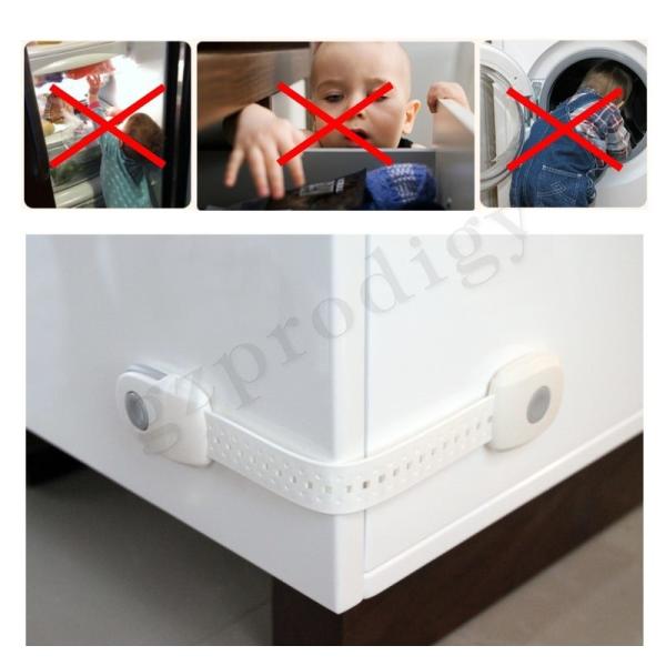 New Design TPR+PP Adjustable 239*35*15mm Baby Safety Drawer Multi Use Latches