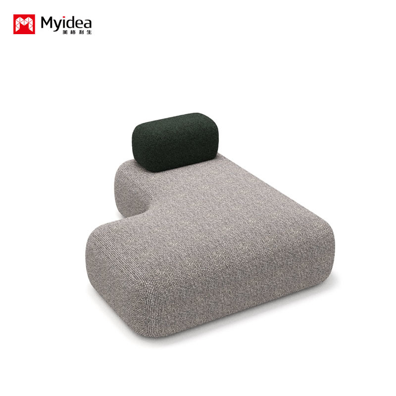 Commercial Modular Reception Sofa in Fabric, Flexible Sectional Combination Design for Office Waiting Areas, Lounges & Break Rooms