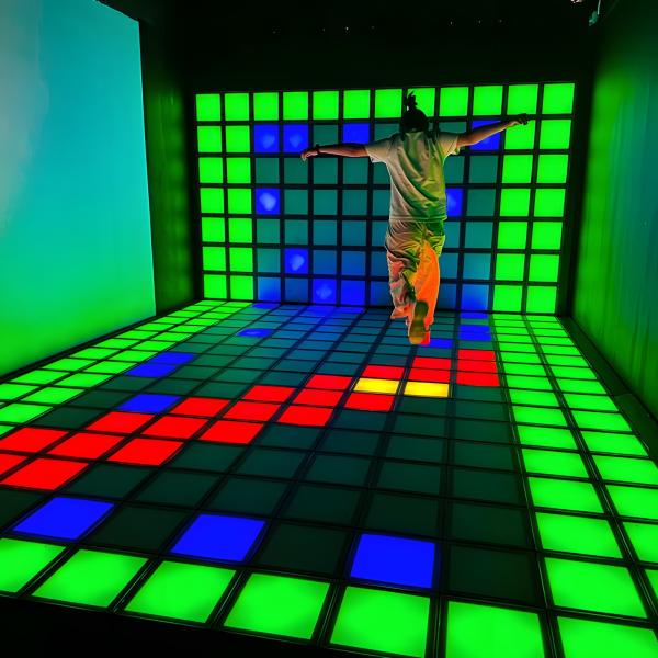 LED Dance Floor 30x30cm Interactive Active Game LED Floor For Kid Games