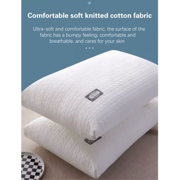 Upgrade Your Sleep Experience with Our 600TC Thread Count Knitted Cotton Massage Pillow