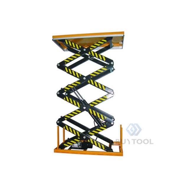 Warehouse Mobile Hydraulic Lift Platform 2m Small Motorized Scissor Lift