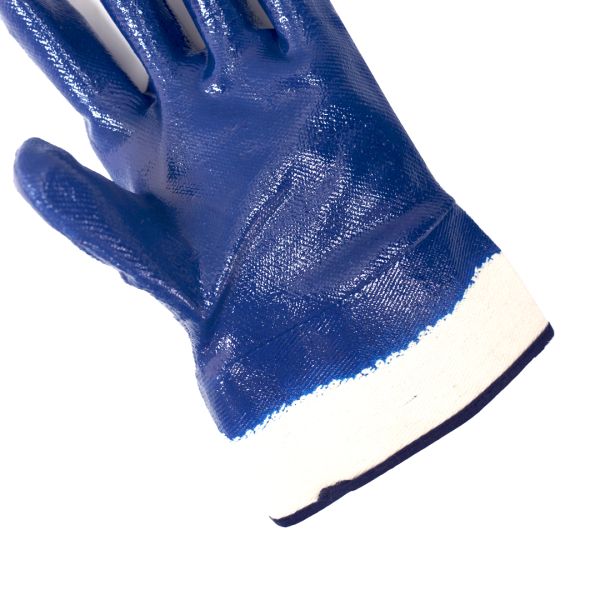 Guantes resistentes a las sustancias químicas duraderos y versátiles Guantes con revestimiento de nitrilo azul