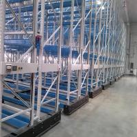 Powder Coated Steel Mobile Shelving Racks System With Adjustable Height