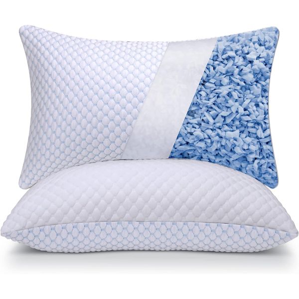 King Size Set of 2 Cooling Pillows for Sleeping Adjustable Loft Bed Firm or Soft Pillows for Side Festival Pattern