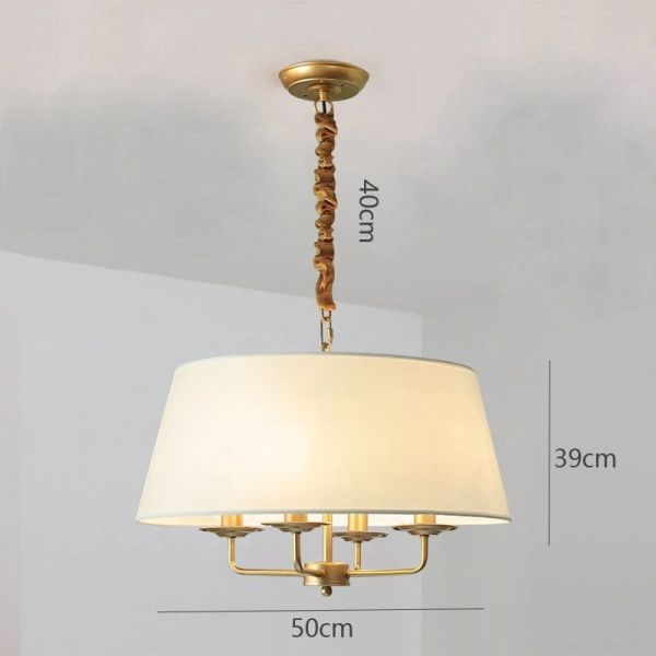 American Retro green fabric Pendant Lights Vintage Rustic Lamp (WH-VP-311)