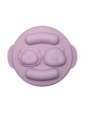 Safe Weaning Silicone Plates And Bowls BPA Free 135 Gram With Size Is 23*18*3.7 cm And Weight Is 115 Gram