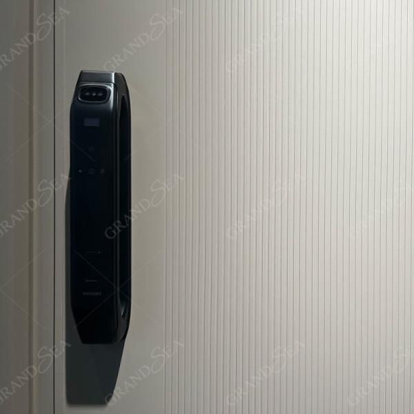 GRANDSEA Modern Pure White Color Warm Cream Style House Main Front High Security Stainless Steel Entry Door