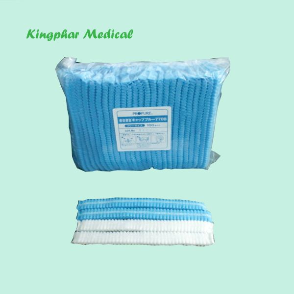 Clip Cap Non Woven Clip Cap Disposable Caps for Hospitals Medical Protection Cap Surgical Non Woven Cap PP Nonwoven Cap