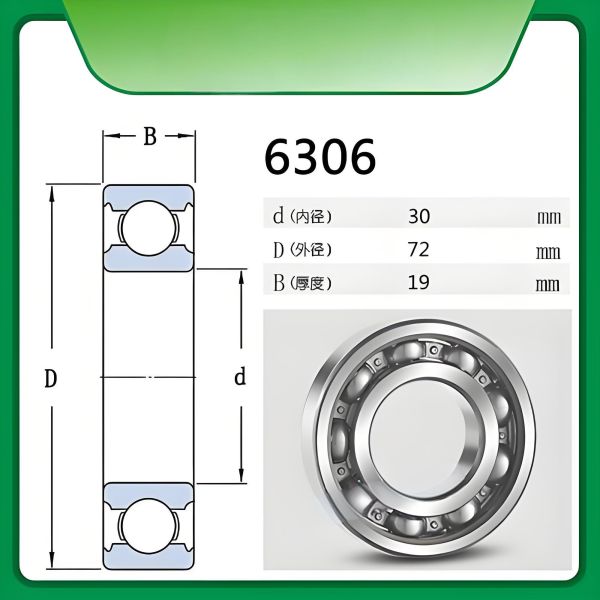 6306 High Precision Small Bearings For Industrial Applications Automobile Motorcycle High Speed