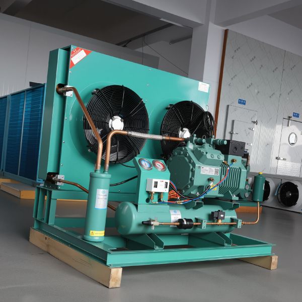 New for 7HP Semi-hermetic Condensing Unit Air-cooled R-404A Refrigeration System for Commercial Walk-in Cold Storage