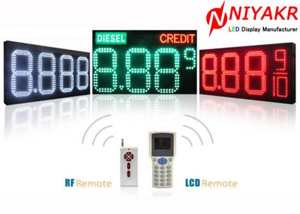 Gas Station Led Gas Price Display Petrol Station Price Board Cold Rolled Steel Cabinets