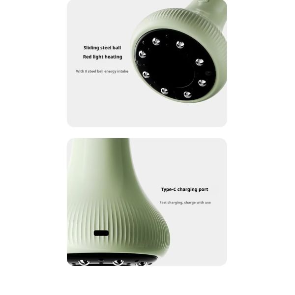 Portable ABS Electric Meridian Body Brush Multi Functional Vibration Therapy Massager