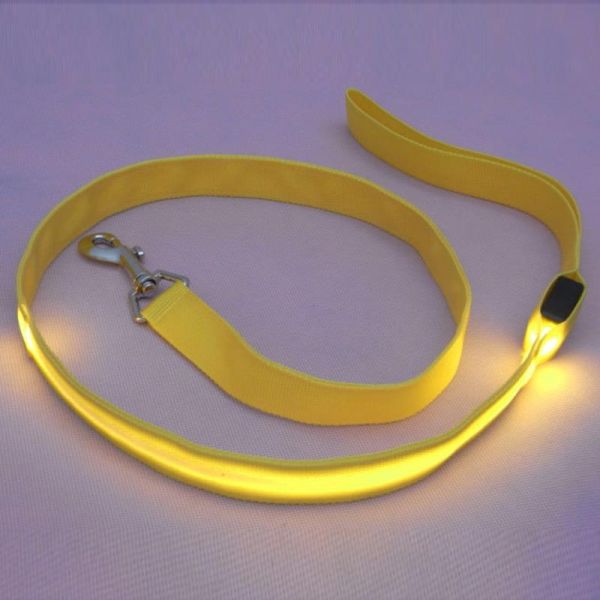LED lighted dog training leashes Night Safety Training Pet Lead Leashes china factory