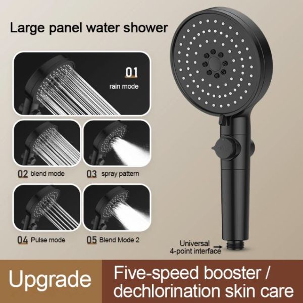 Exposed Shower Faucet Feature With Slide Bar 2024 Lizhen Hwa-Vic. High Pressure Handheld Shower Head
