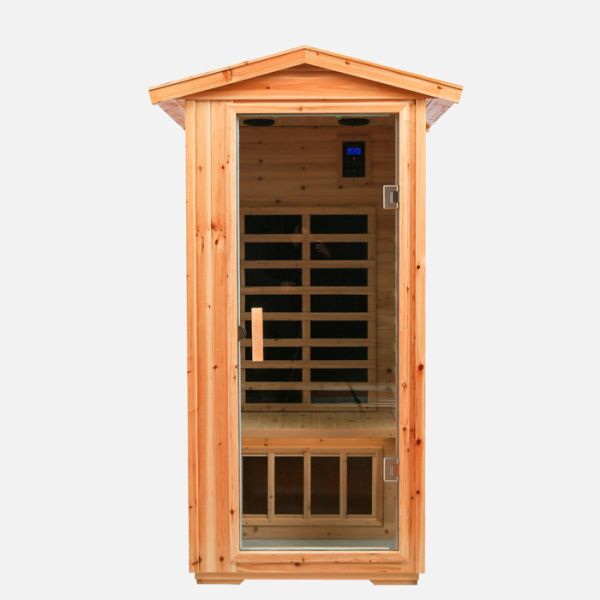 Preminum Old FIR Sauna Room One Person Steam Room With Roof