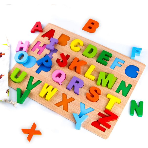 Sample Charge Free Wooden Alphabet and Number Puzzles for Educational Development
