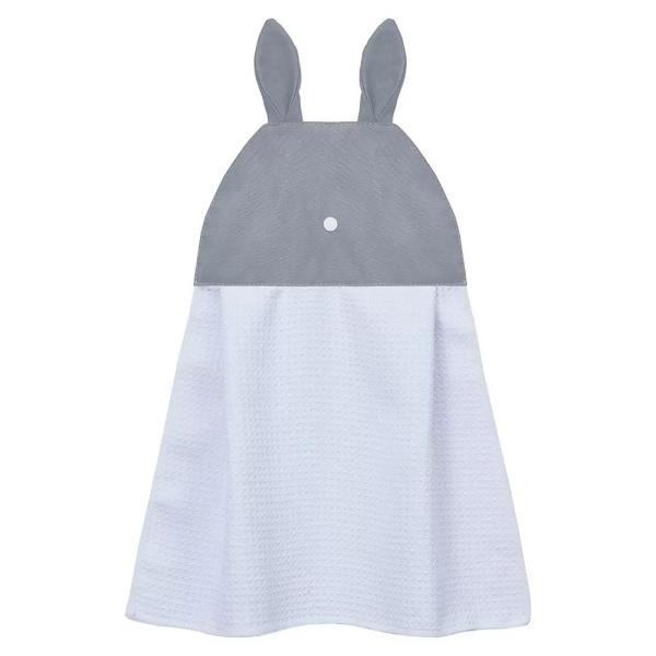 Creative Waffle Polyester Hand Towels For Sublimation With Rabbit Ear