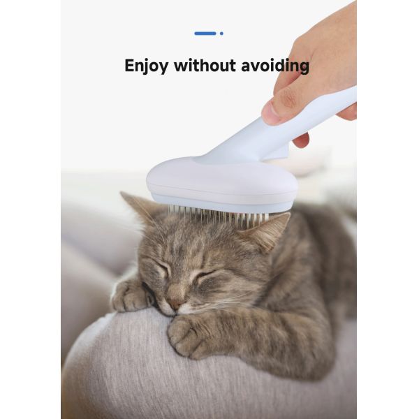 Hair Dematting Pin Comb Pet Grooming Kit Self Cleaning Slicker Brush Shedding Tool