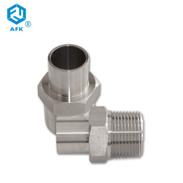 Мужской переходник трубки нержавеющей стали шестиугольника AFK выковал продетый нитку