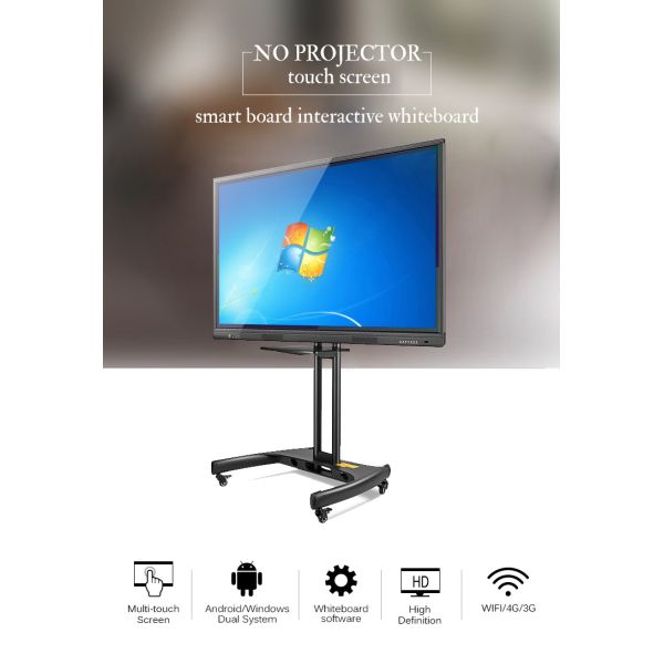 IFPD инфракрасн взаимодействующий LCD Whiteboard 4K 65 дюймов для образования