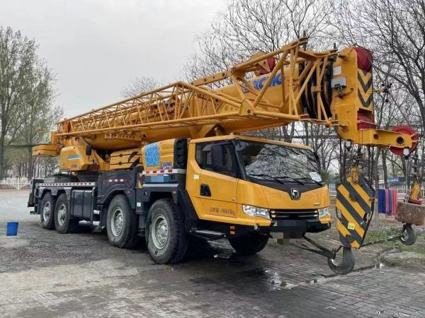 Grúa de camión plegable naranja 80 t 100 t Grúa móvil de recogida de equipos Máquina de construcción