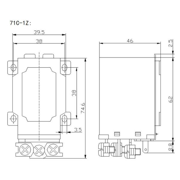 NNC 12VDC 40A JQX-40F Power Relay NNC71C Relay General Purpose for Car Charging pile Solar Energy